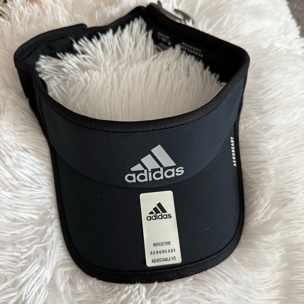 NWT Adidas Unisex Aeroready Superlite 2 Visor Black Hat